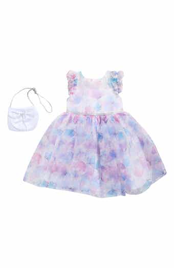 BLUEBERRY Kids' Ruffle Butterfly Dress & Crossbody Bag Set