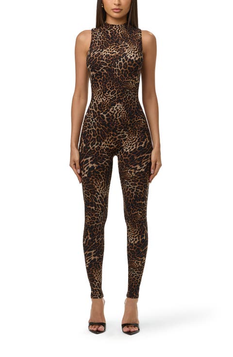 Mock Neck Jumpsuit