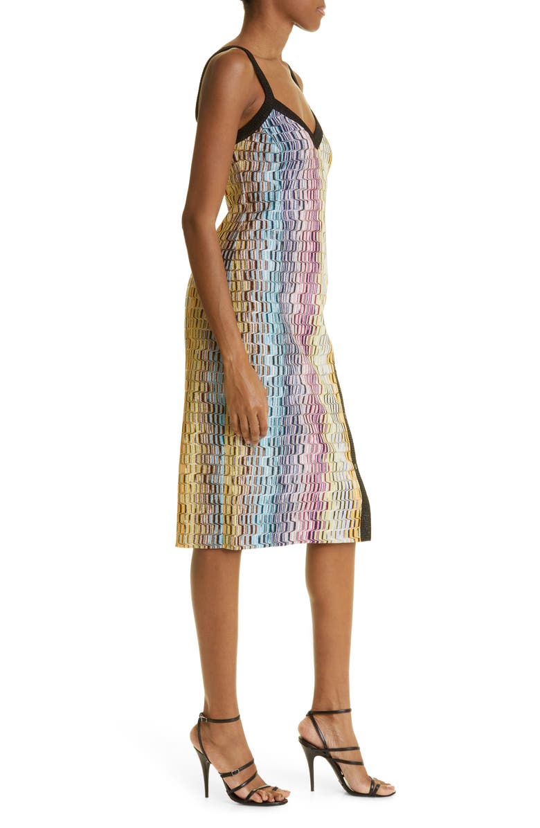 Missoni Vertical Meander Midi Sweater Dress, Alternate, color, 