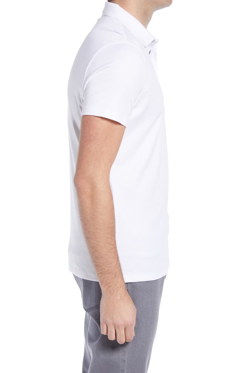 Robert Barakett Men's Georgia Pima Cotton Polo, Alternate, color, White