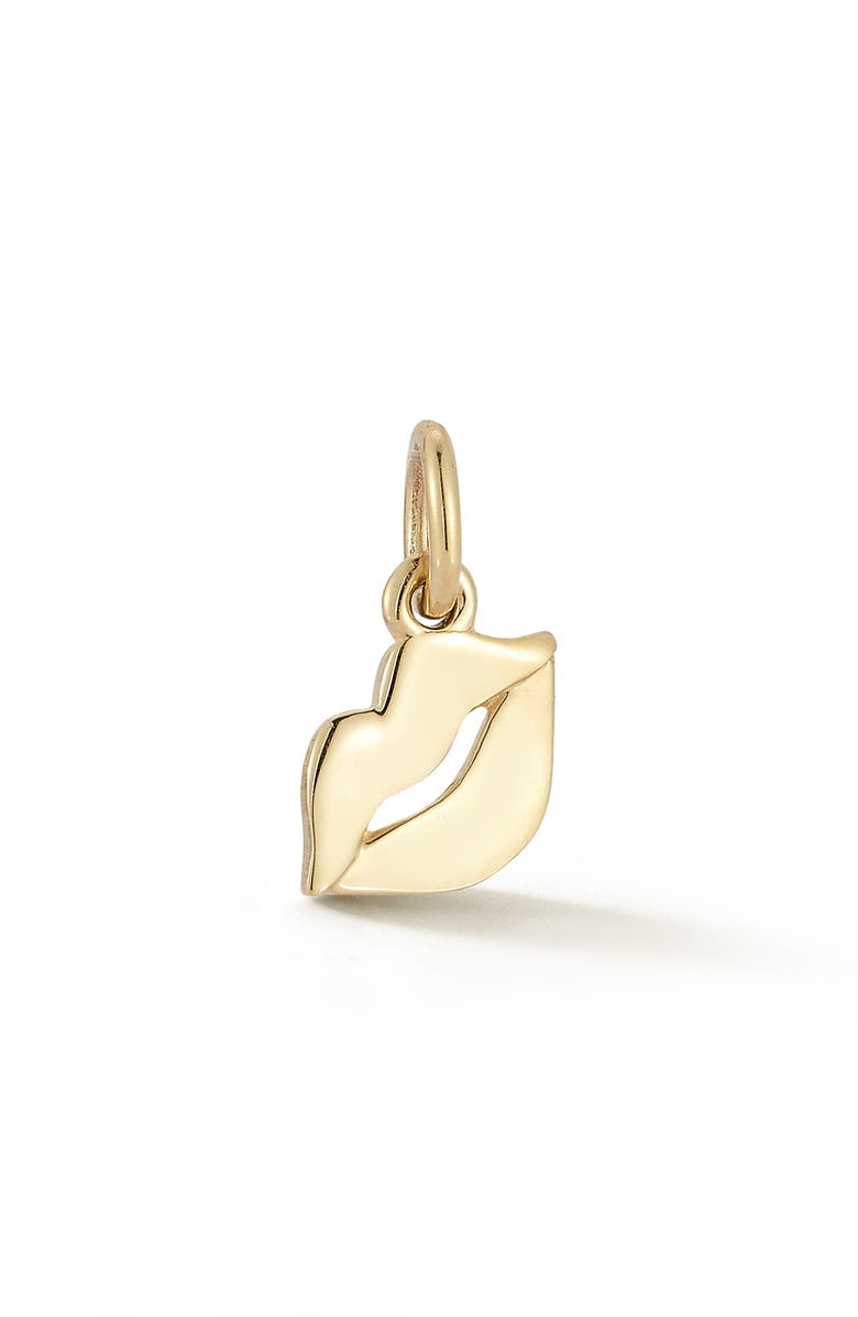 Ember Fine Jewelry 14K Gold Lip Charm, Main, color, Gold