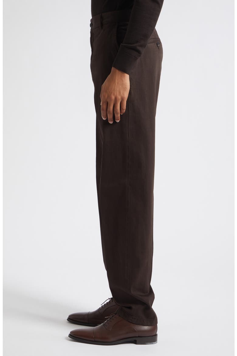 Chino Unito Comfort Stretch Cotton & Cashmere Pants, Alternate, color, DARK BROWN 461
