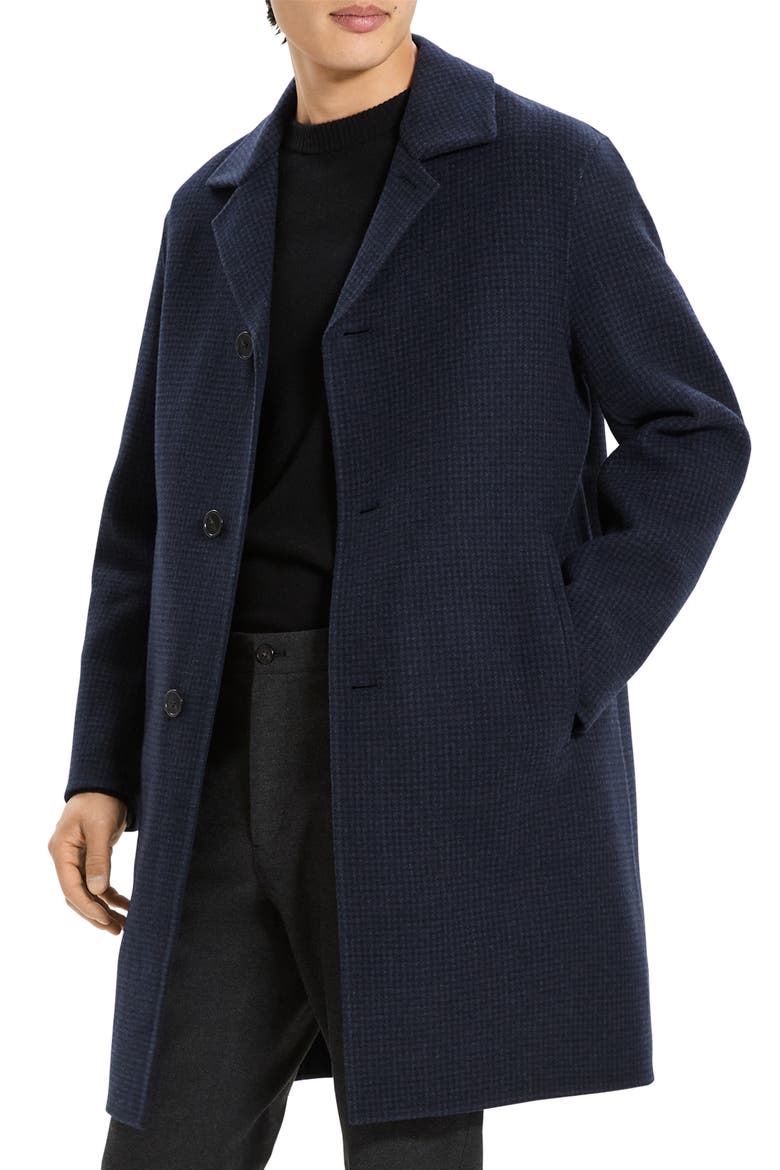 Double Face Wool & Cashmere Topcoat, Alternate, color, BALTIC MULTI - ZCI