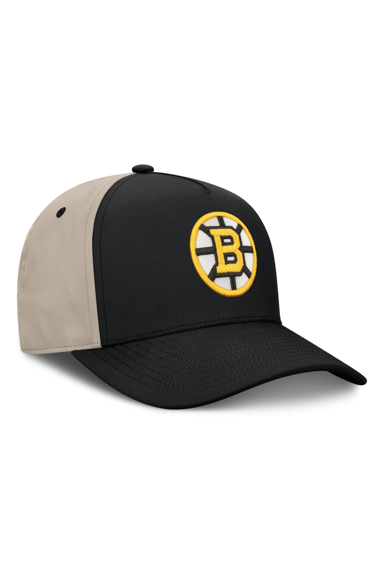 FANATICS Men's Fanatics Black/Tan Boston Bruins 2026 Stanley Cup Playoffs Locker Room Adjustable Hat, Alternate, color, Black