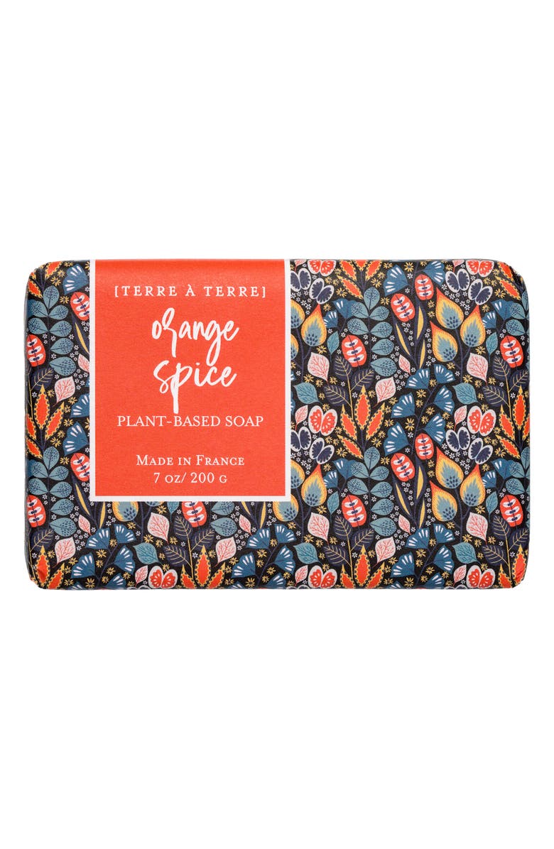 TERRA A TERRE Petit Fleur Orange Spice Bar Soap, Main, color, 