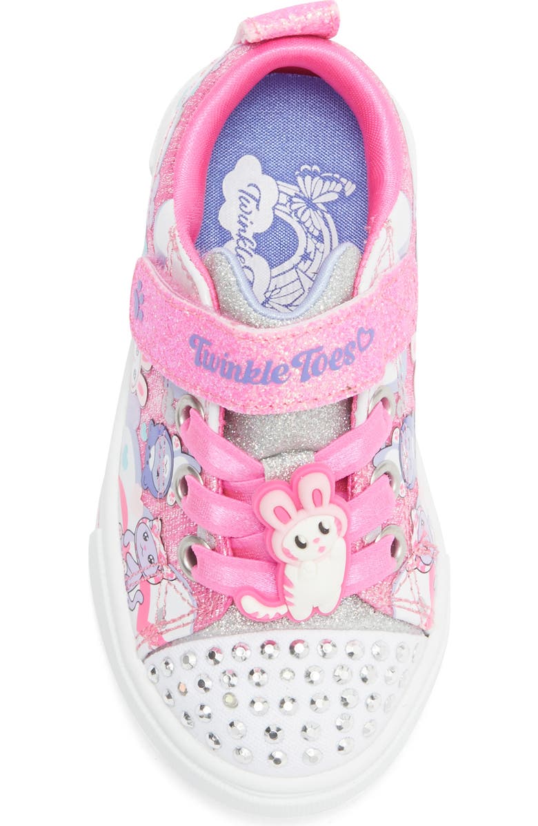 SKECHERS Kids' Twinkle Sparks Kittyverse Light-Up Sneaker, Alternate, color, Pink Multi