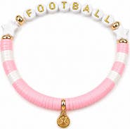 Bits & Bows Football Bracelet