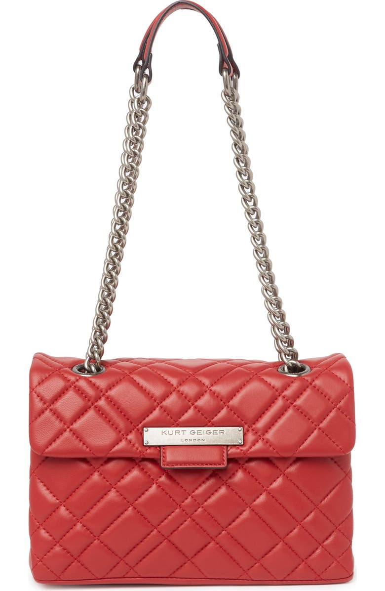 Kurt Geiger Dual Shoulder Quilted Brixton Bag, Main, color,