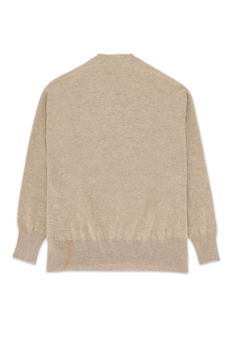 Cashmere Crewneck Sweater, Alternate, color, Orange