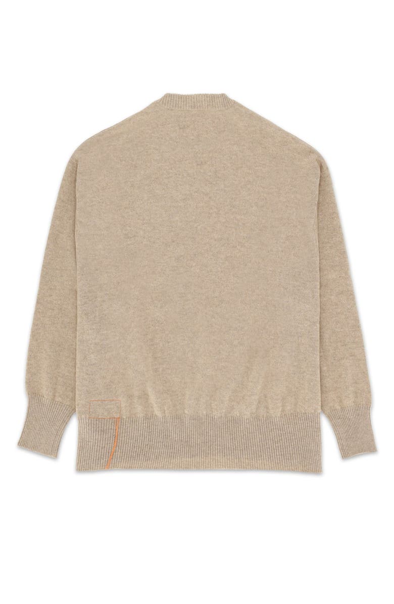 Fortela Cashmere Crewneck Sweater, Alternate, color, Orange