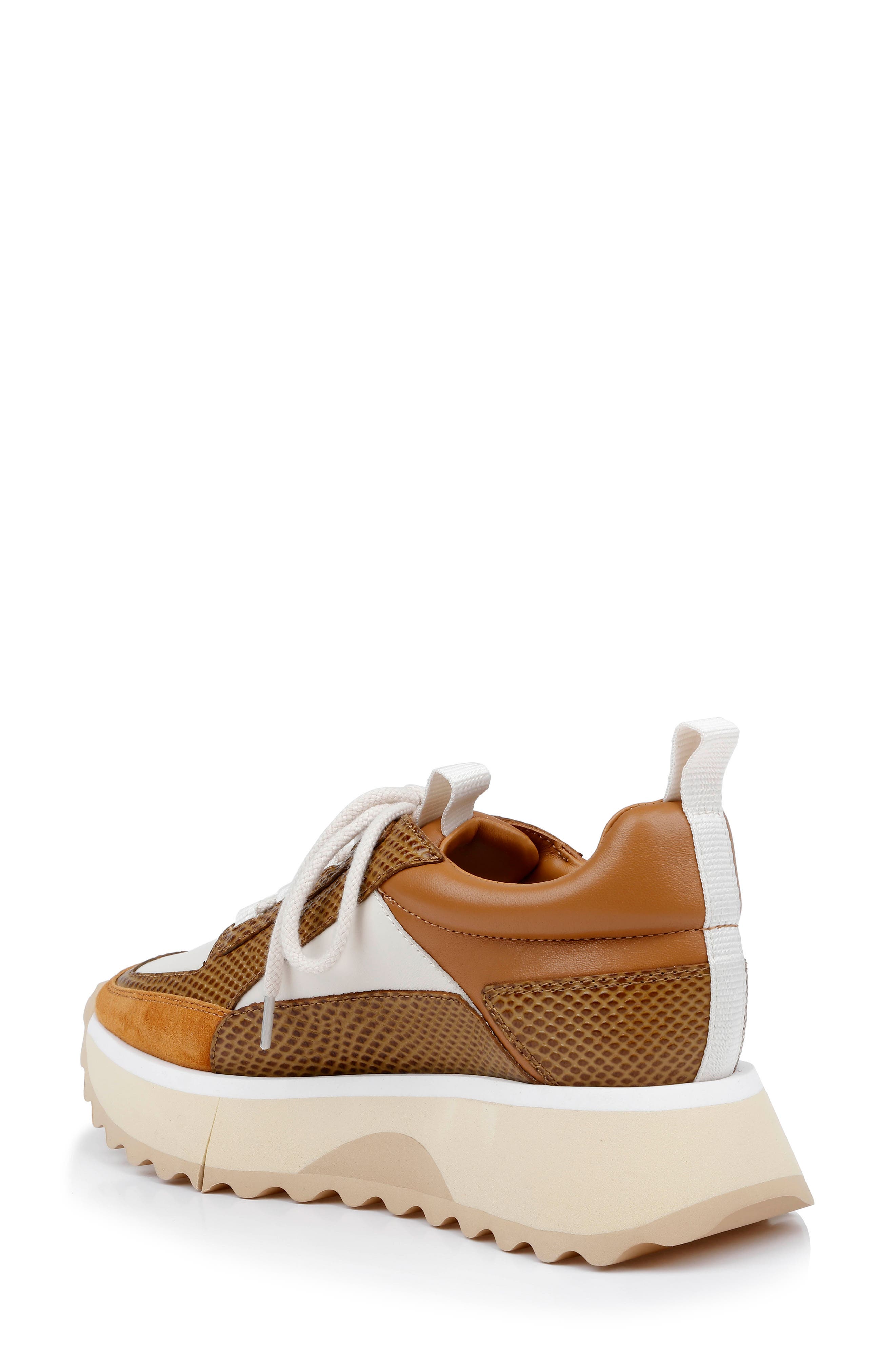 CLERGERIE Opus Leather Sneaker, Alternate, color, Wood Whips