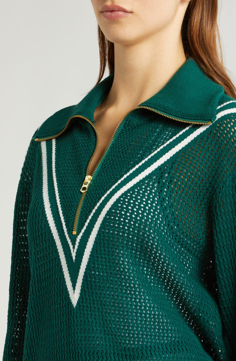 Varley Savannah Open Knit Half Zip, Alternate, color, 