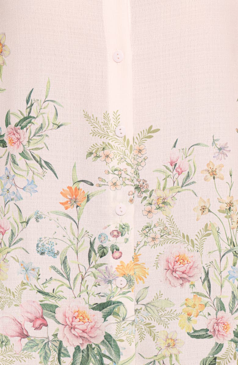 Petal & Pup Avis Floral Print Shirt, Alternate, color, Pink Floral