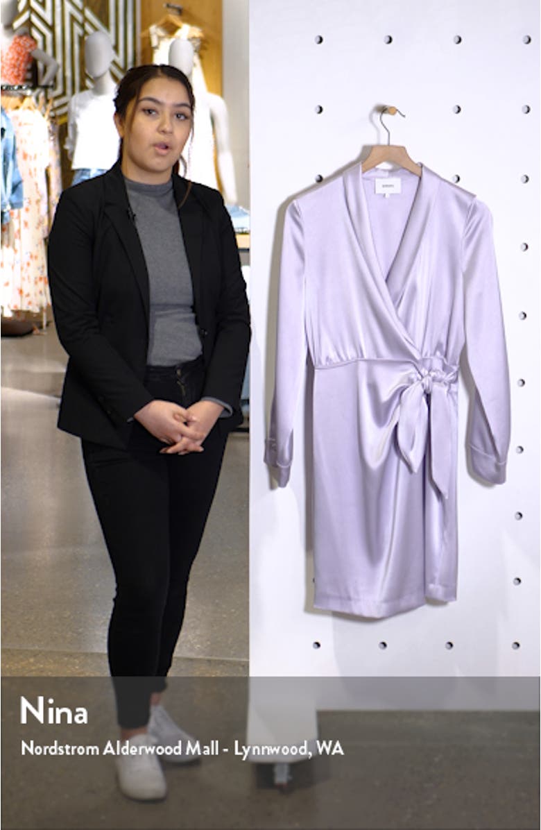 Siwa Satin Wrap Dress, sales video thumbnail