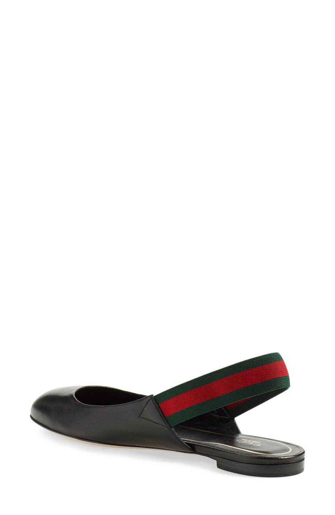 Gucci 'Bayadere' Slingback Flat, Alternate, color, 