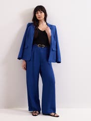 Phase Eight Lottie Wide Leg Linen Trousers