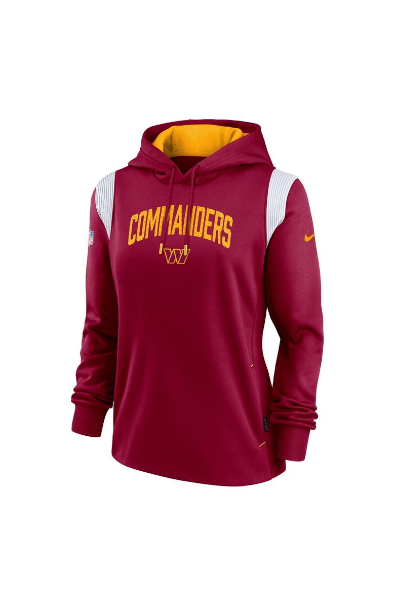 Nike Women's Nike Burgundy Washington Commanders Sideline Stack Performance Pullover Hoodie, Alternate, color, Burgundy