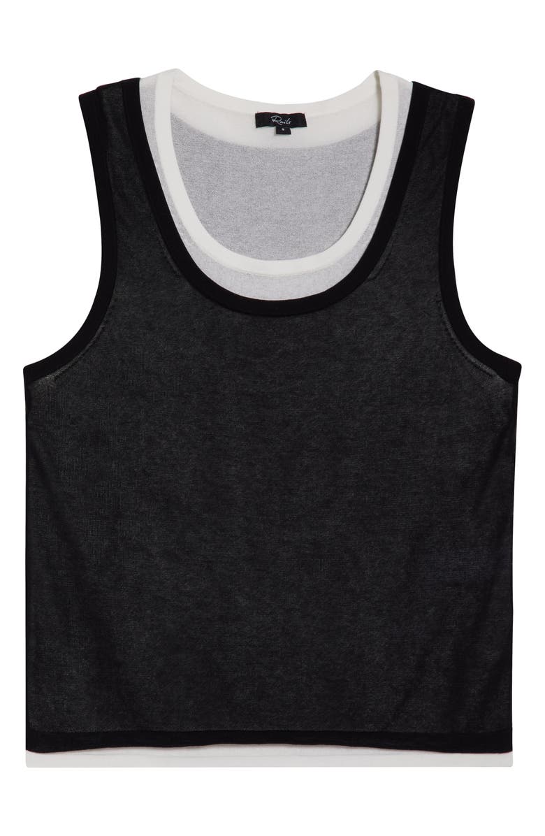 Rails Kelly Layered Tank, Alternate, color, Black Ivory