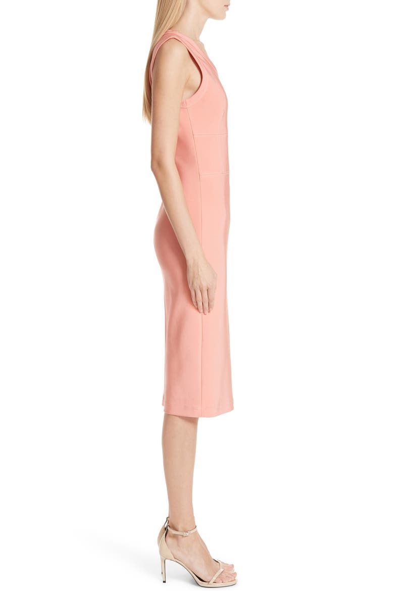 Mechanical Stretch Dress, Alternate, color, CORAL