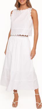 Petal & Pup Heather Cotton Maxi Skirt Set