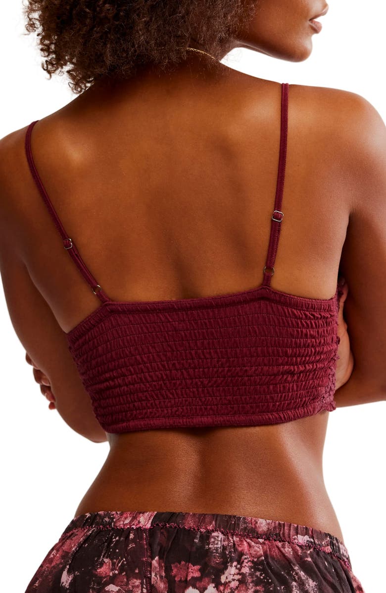 Free People Intimately FP Amina Longline Bralette, Alternate, color, Acai