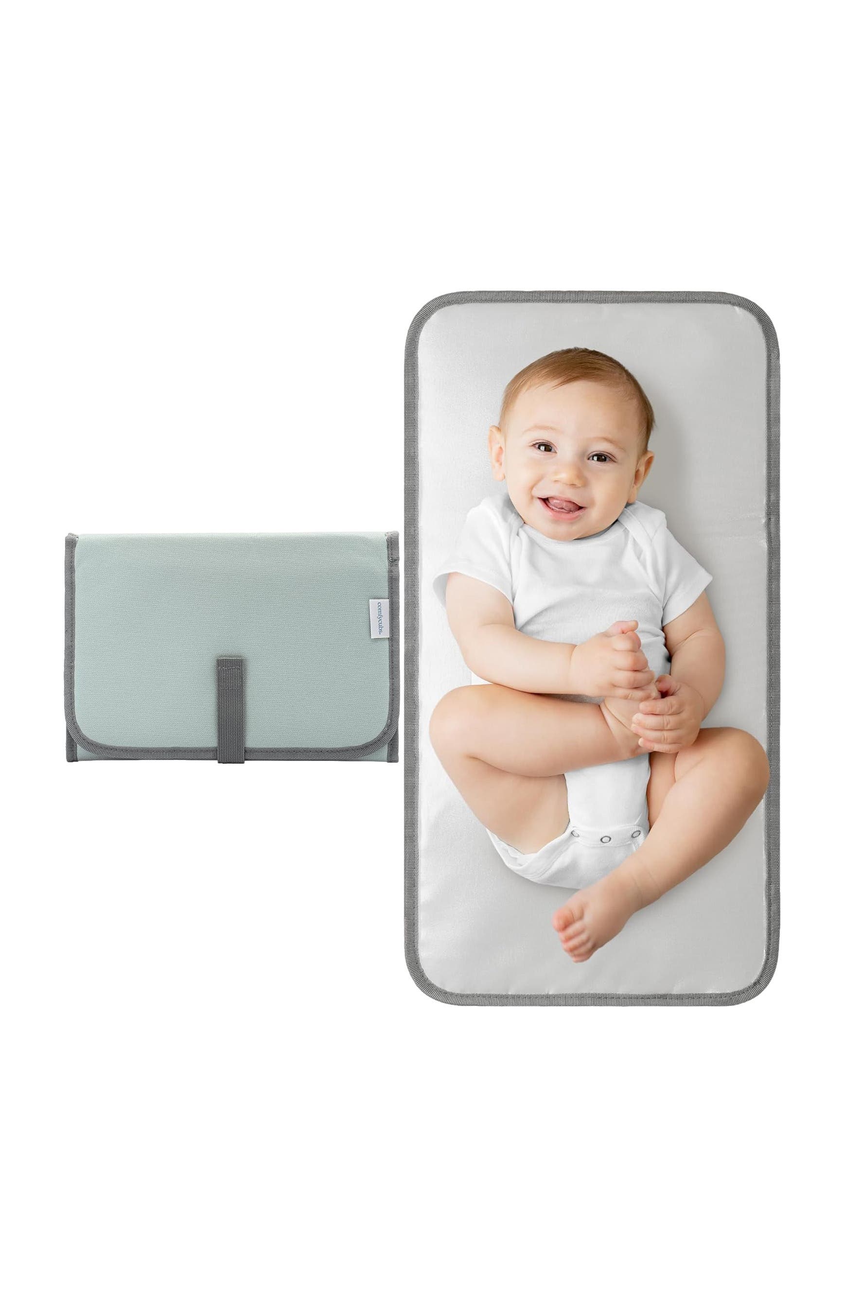 Comfy Cubs Compact Changing Pad in Earth Green 