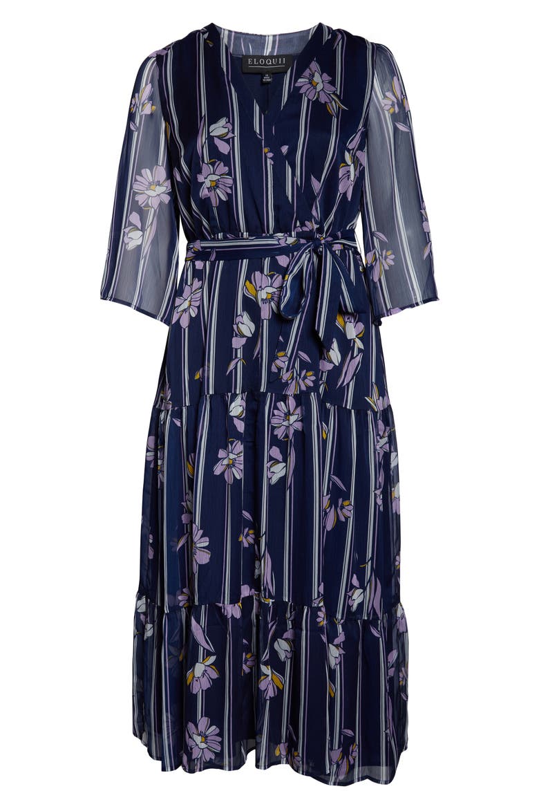 Floral Maxi Dress, Alternate, color, FLORAL CHRONICLES W/ STRIPES