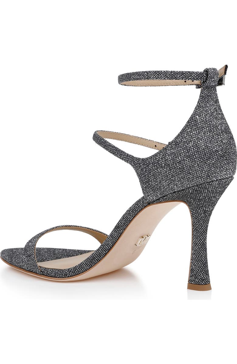Badgley Mischka Collection Valencia Ankle Strap Sandal, Alternate, color, Pewter Glitter
