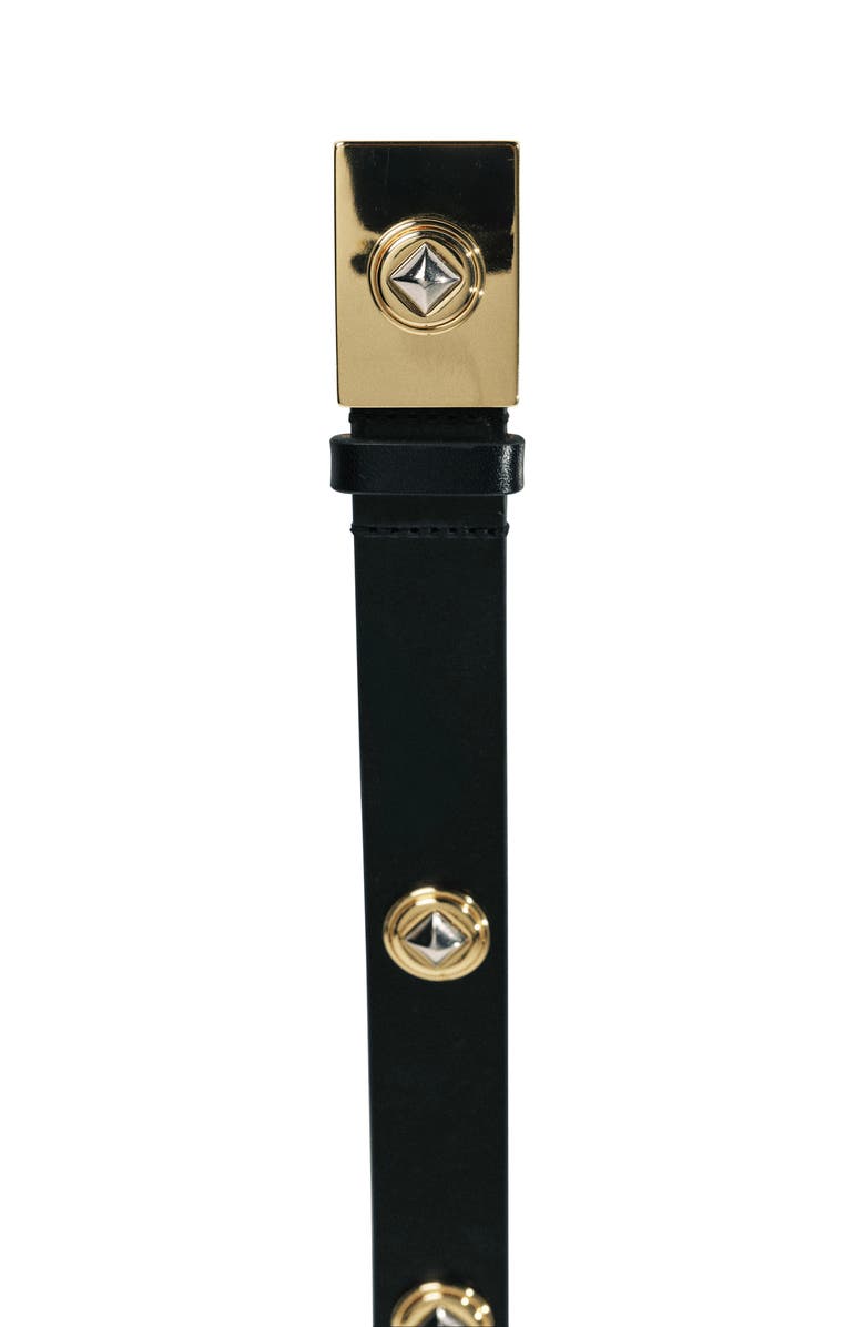 Déhanche Medora Mixed Metal Belt, Alternate, color, Black