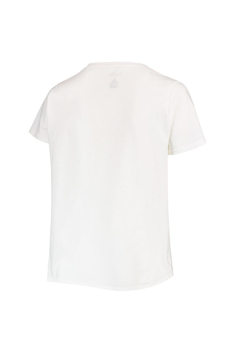 Women's White San Francisco Giants Plus Size Pride Scoop Neck T-Shirt, Alternate, color, White