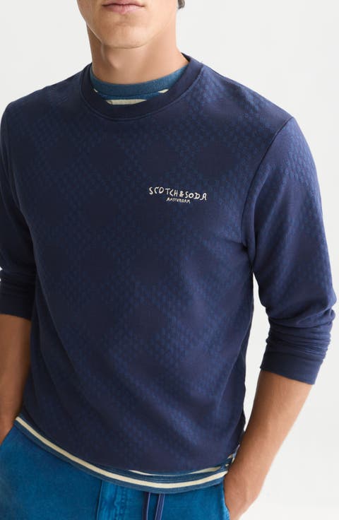 Relaxed Fit Jacquard Sweatshirt
