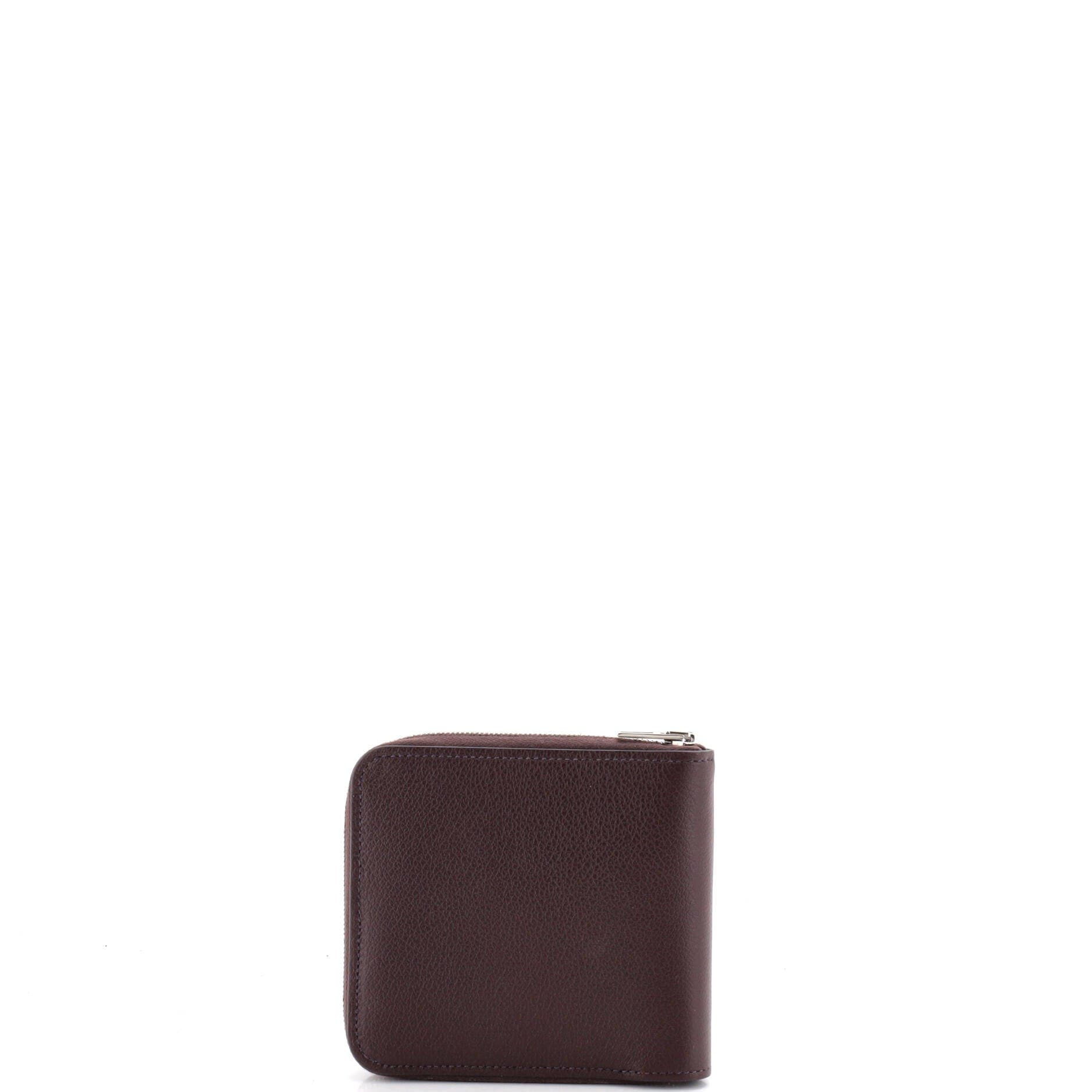 Zipengo H Verso Bifold Wallet Leather Compact, Alternate, color, Red