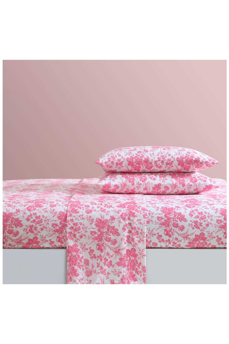 Toile Sheet Set, Alternate, color, PINK