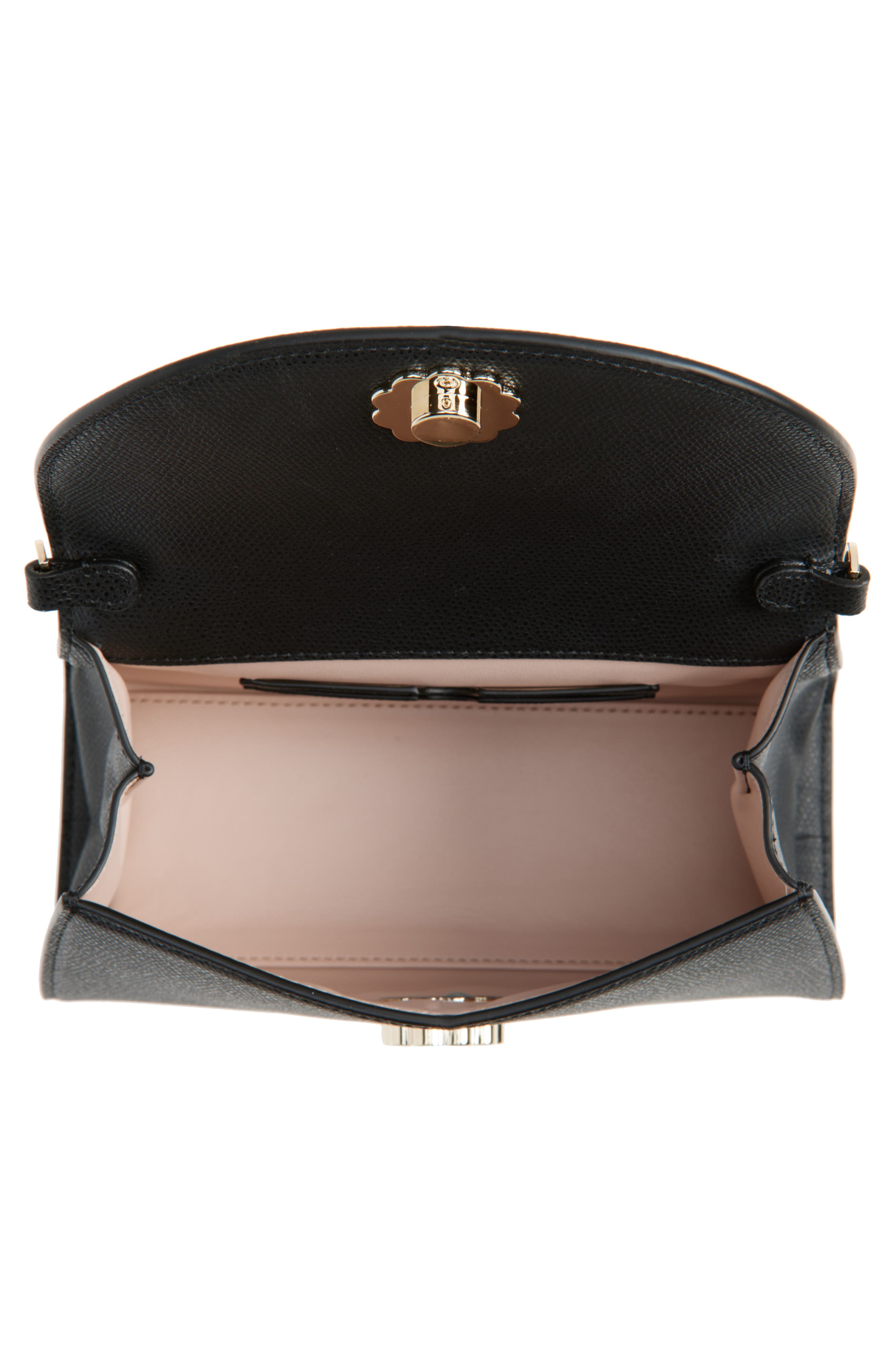 Simone Rocha Pochette Valentine Leather Crossbody Bag, Alternate, color, 