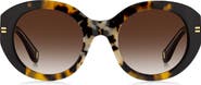 Marc Jacobs 51mm Gradient Oval Sunglasses