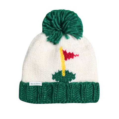 Golf Flag  Bobble Hat, Green (Baby)