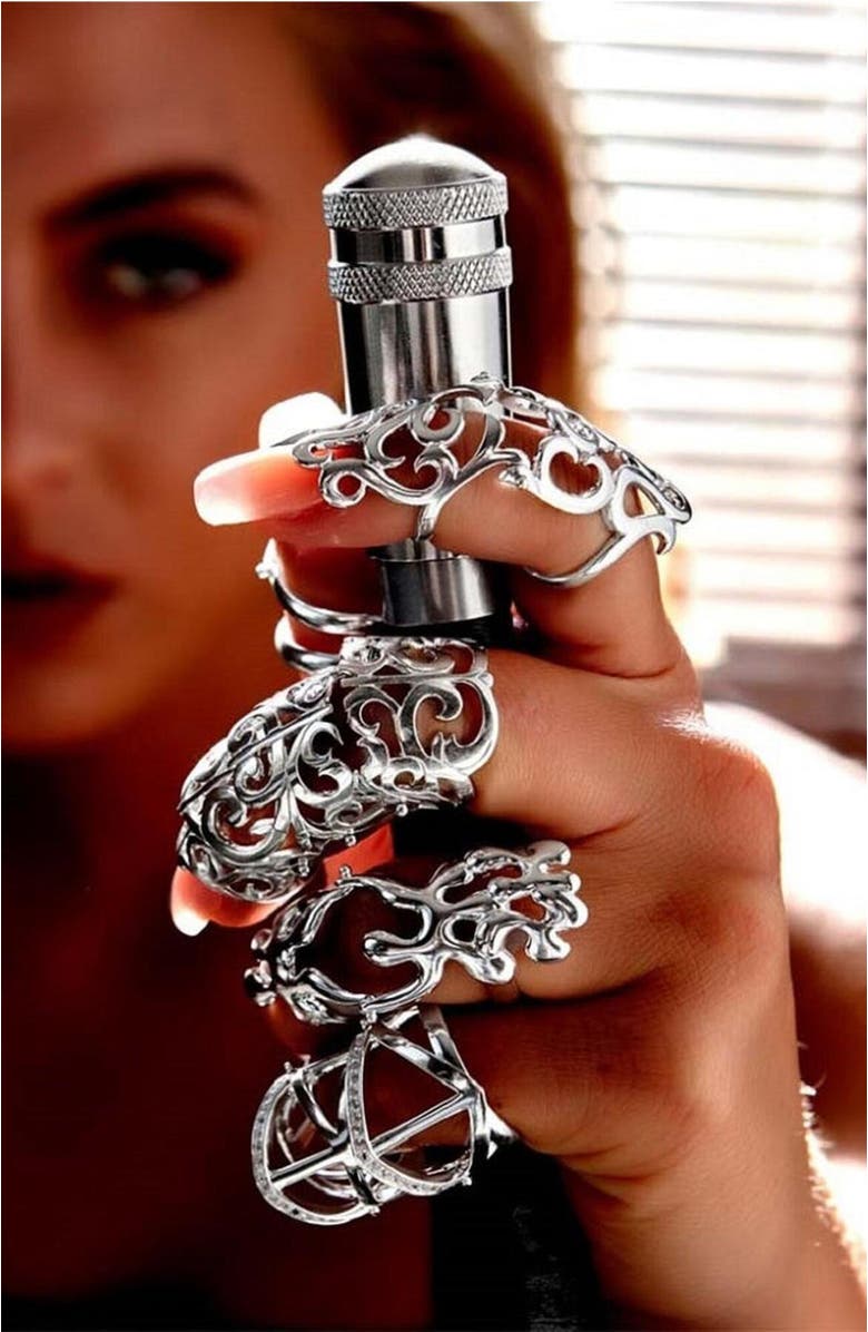 Lucy Quartermaine Elements Full Armour Ring, Alternate, color, Sterling Silver