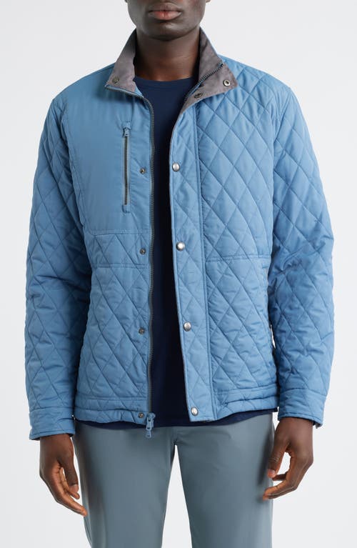 Johnnie-o Juno Quilted Jacket In Blue