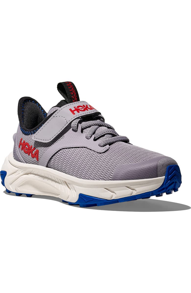 HOKA Kids' Transport Freedom Hiking Sneaker, Main, color, Foggy Grey / Frost