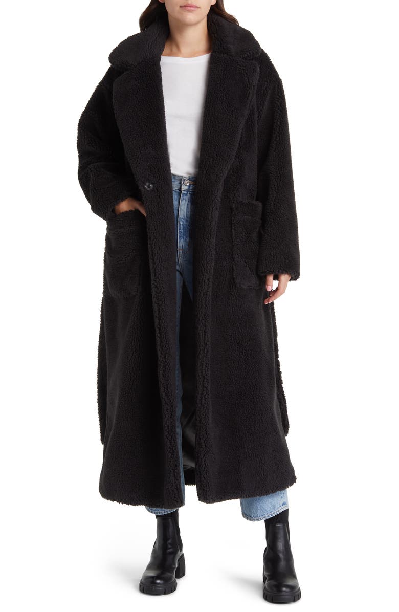 UGG<sup>®</sup> Alesandra Faux Fur Wrap Coat, Alternate, color, 