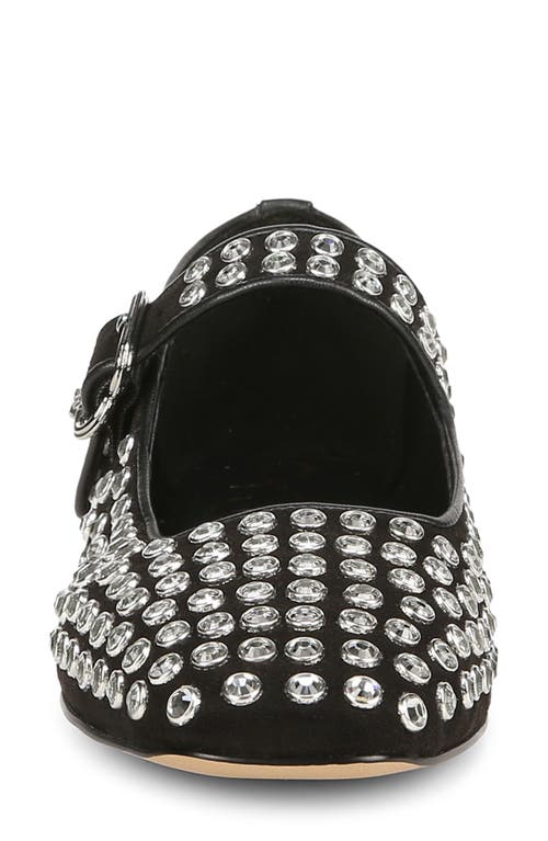Sam Edelman Womens Faux Suede Rhinestone Mary Janes In Black