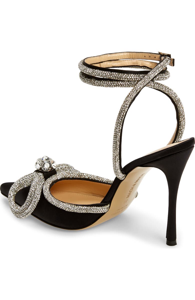 Mach & Mach Double Crystal Bow Satin Pump, Alternate, color,
