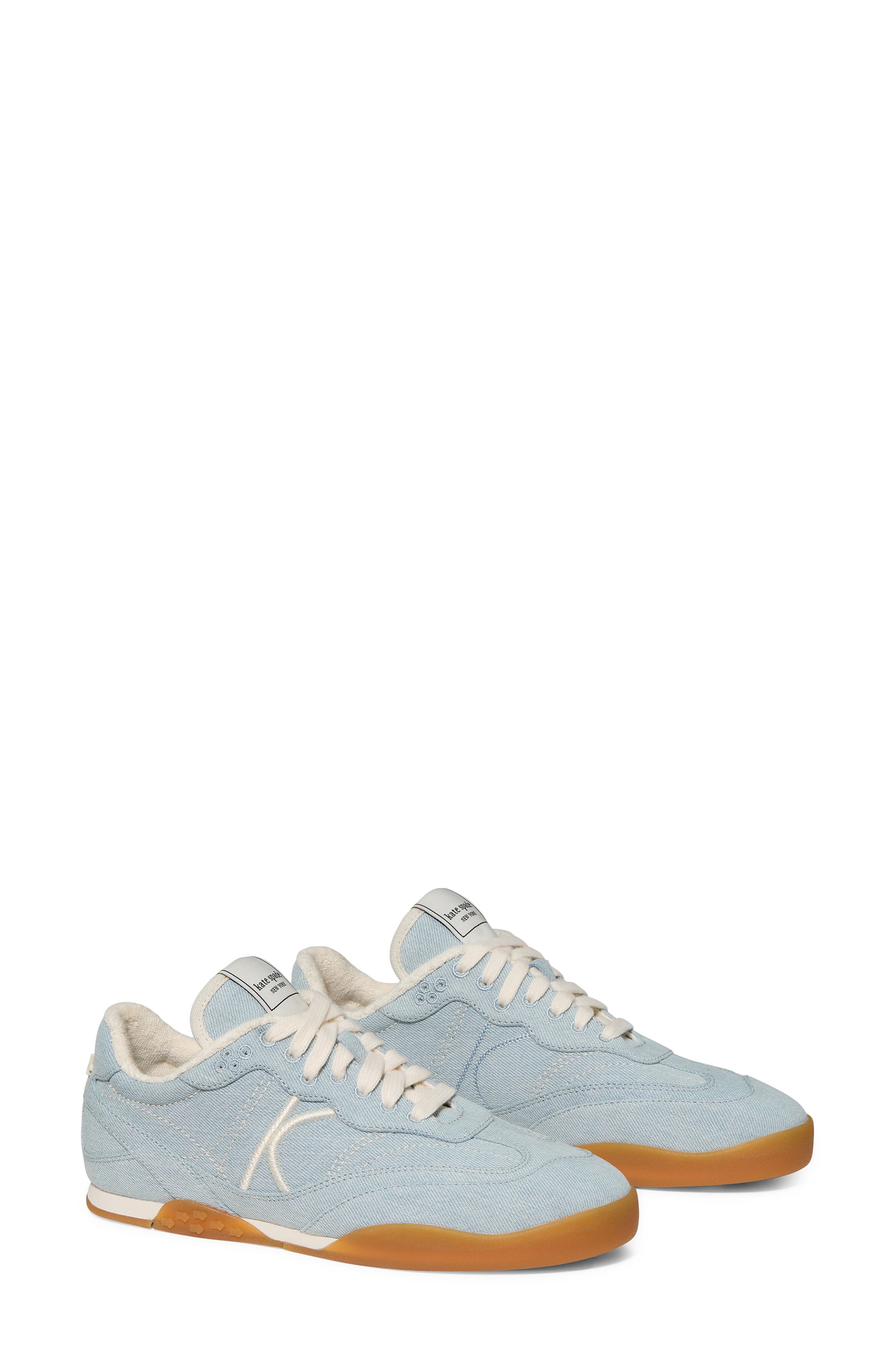 Kate Spade New York drift denim sneaker, Alternate, color, Extra Light Denim