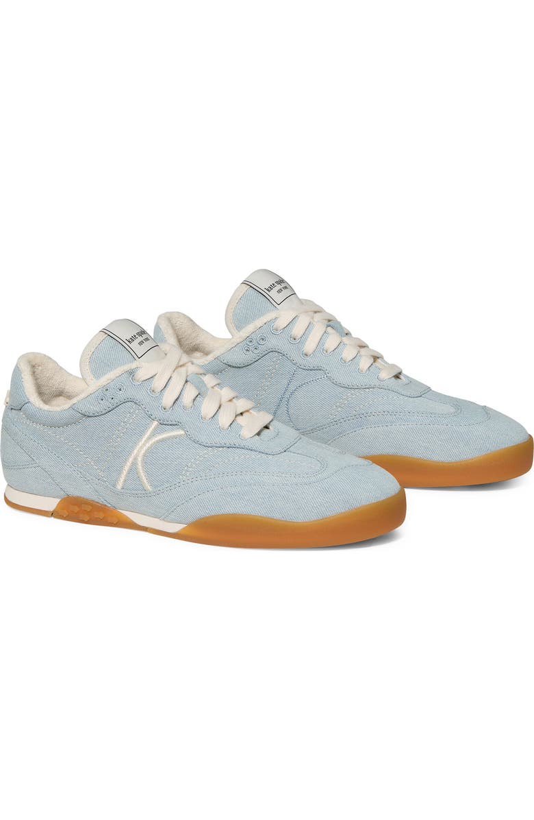 Kate Spade New York drift denim sneaker, Alternate, color, Extra Light Denim
