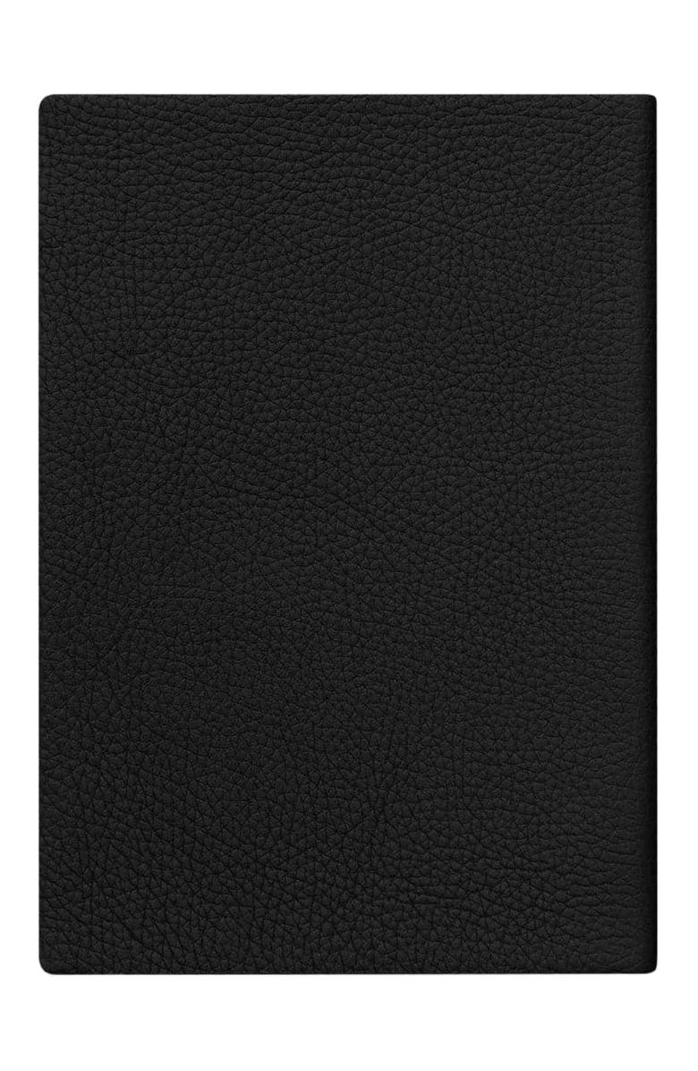 MAISON de SABRÉ Leather Notebook, Alternate, color, Black Caviar