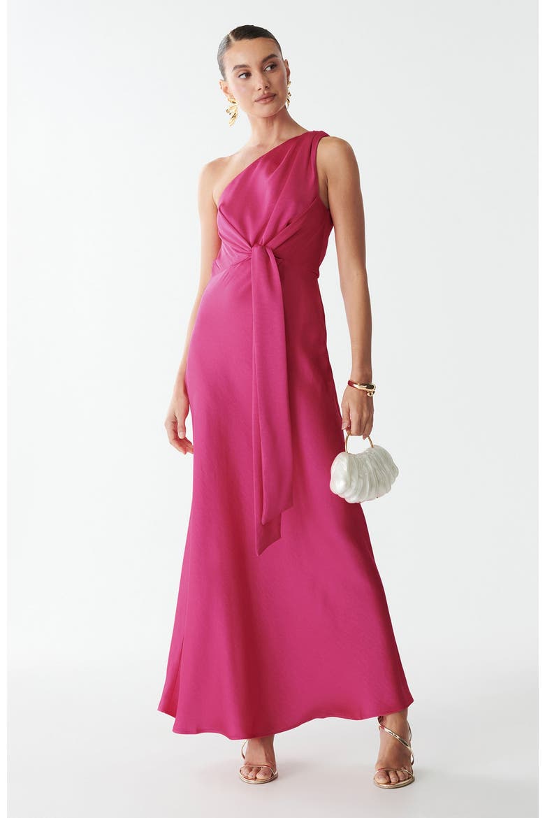 Kylie Midi Dress, Main, color, Hot Pink