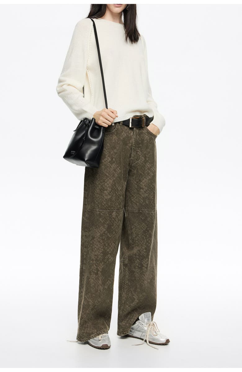 Bimba y Lola Cotton Raglan Sweater, Alternate, color, Ivory