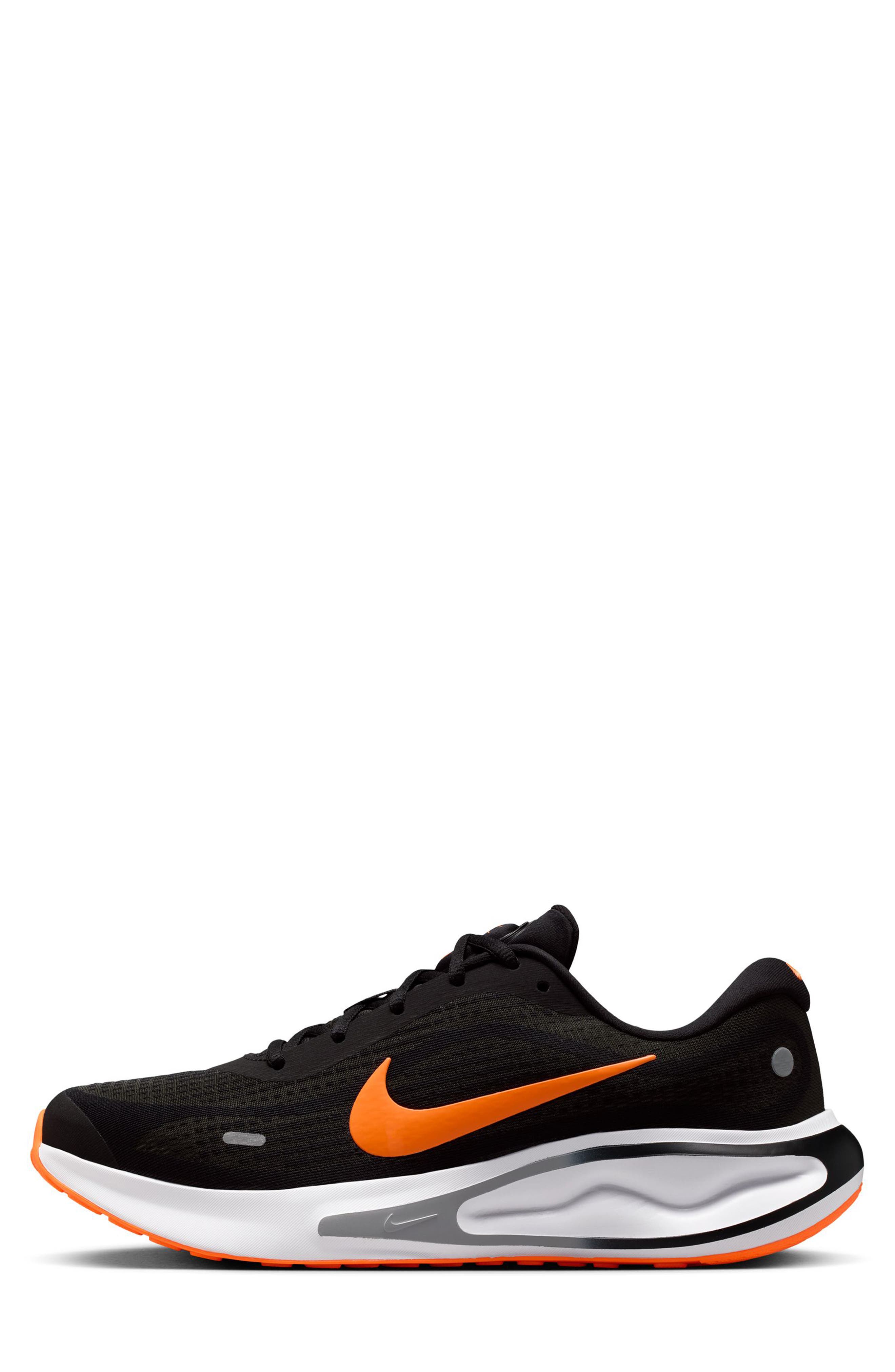 Nike Journey Road Runner Sneaker, Alternate, color, Black/ Total Orange/ Grey