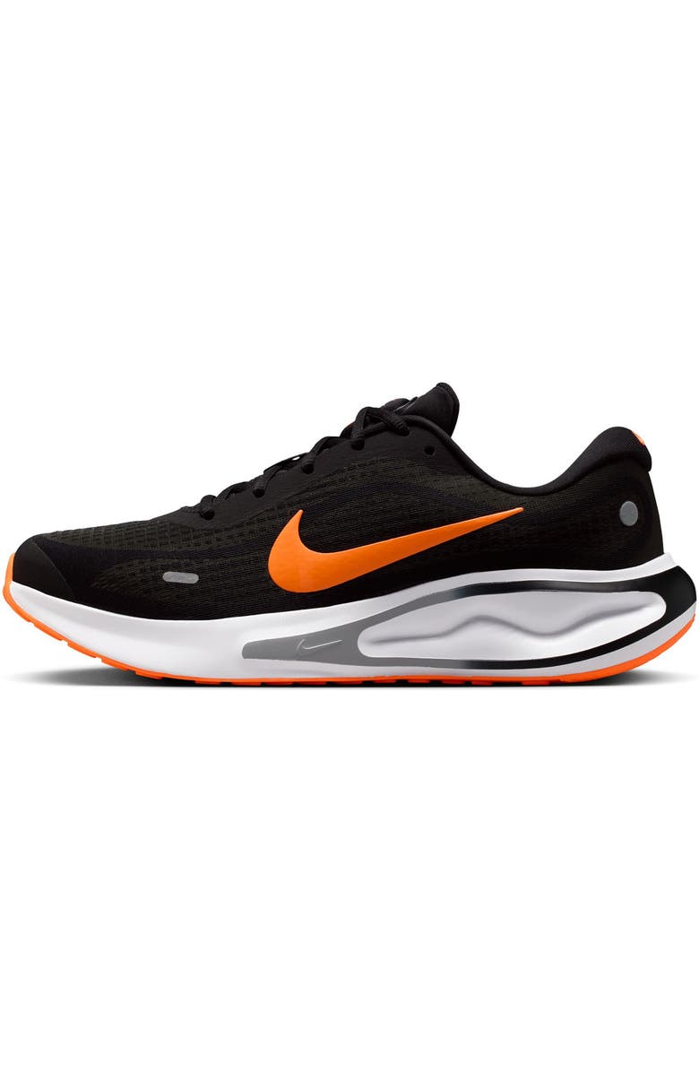 Nike Journey Road Runner Sneaker, Alternate, color, Black/ Total Orange/ Grey