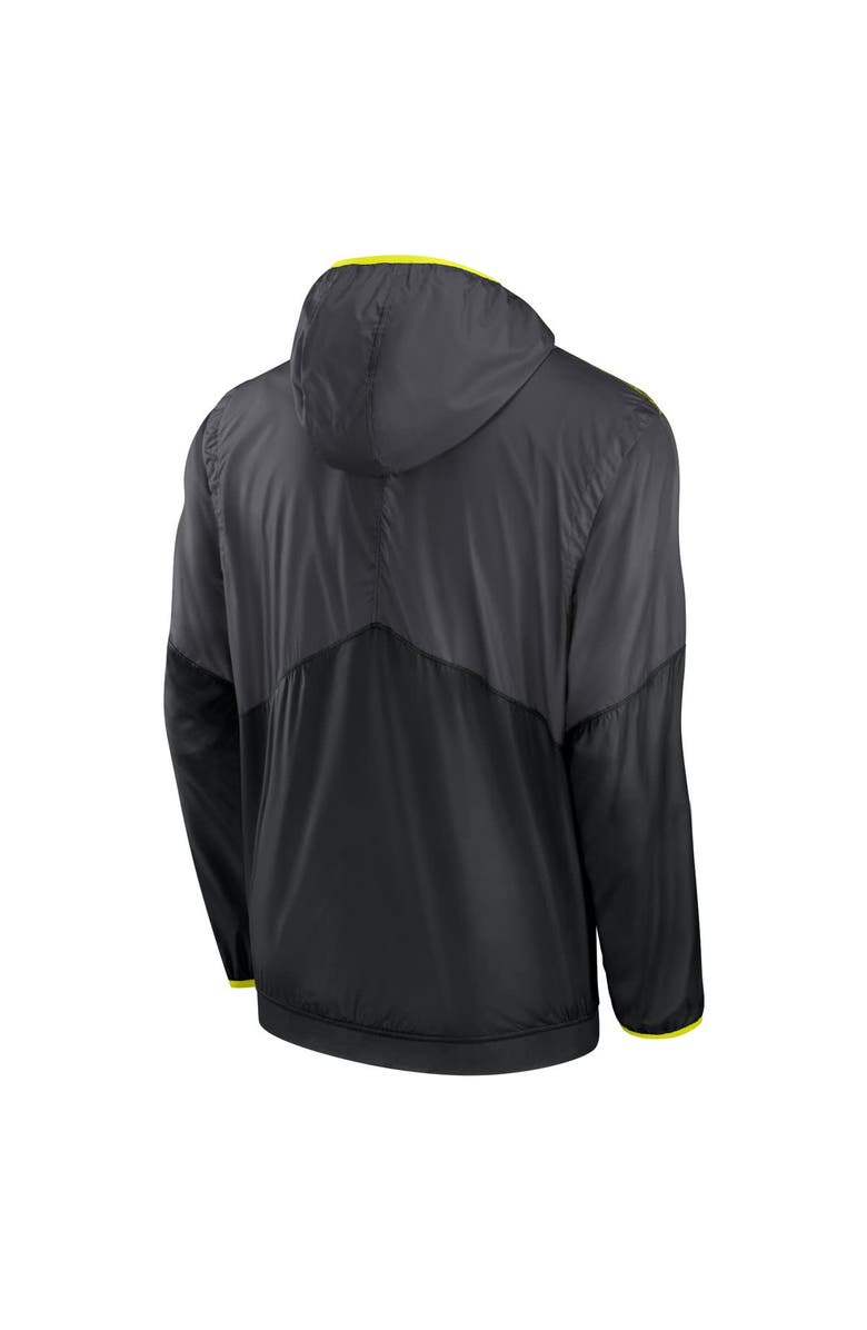 Nike Men's Nike Anthracite New York Jets Volt Hoodie Half-Zip Jacket, Alternate, color, Anthracite